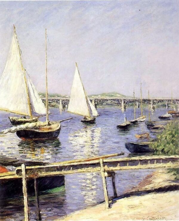 Vele a Argenteuil – Caillebotte Gustave Caillebotte 70x85