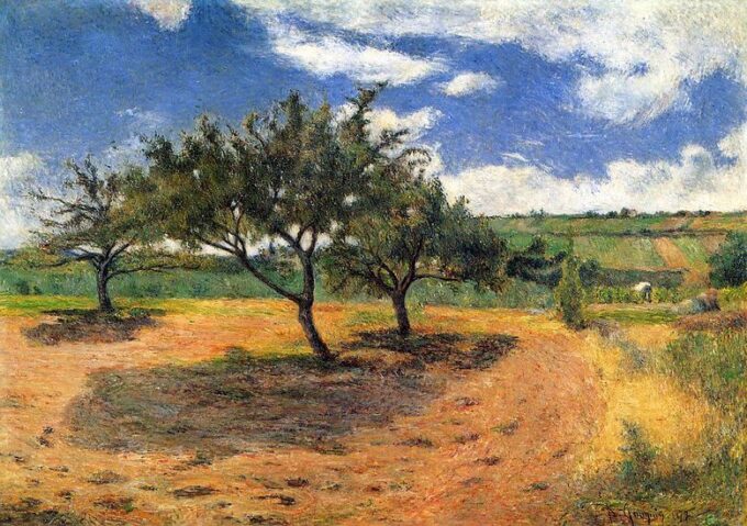 Campi e alberi – Paul Gauguin Paul Gauguin 105x70