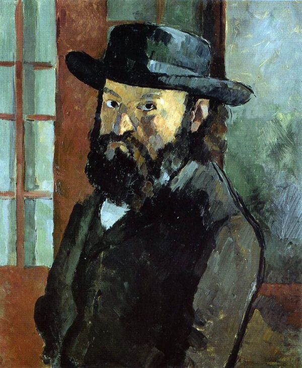 Ritratto dell’artista con cappello a falda larga – Paul Cézanne Paul Cézanne 70x85