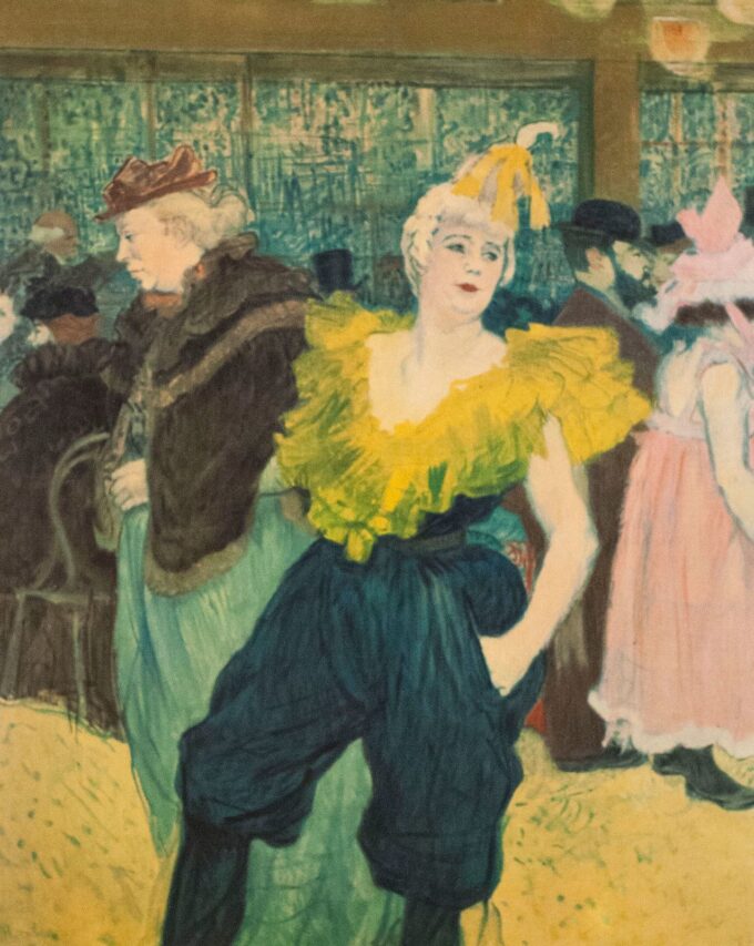 La clownesse cha-u-kao al Moulin Rouge – Toulouse Lautrec Henri de Toulouse-Lautrec 70x85