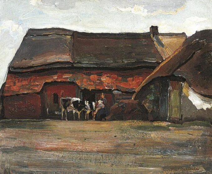 Ferme de Brabant – Mondrian Piet Mondrian 85x75