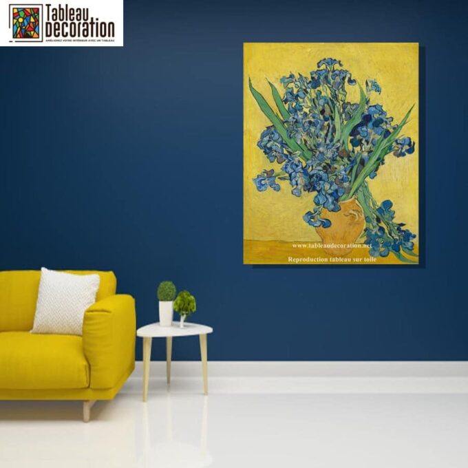 Gli Iris gialli (Vaso con iris) – Van Gogh Quadri Popolari 70x85 3