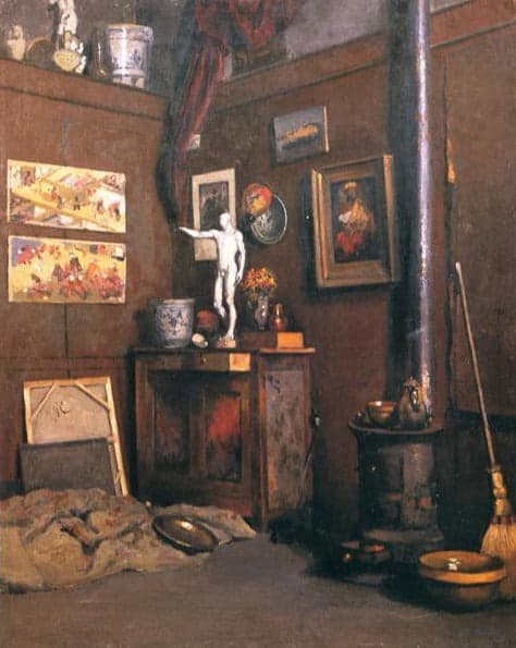 Interno di uno studio – Caillebotte Gustave Caillebotte 70x85