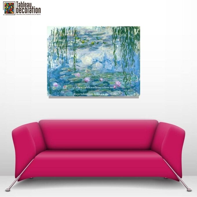 Ninfee – Tavolo Monet "Les Nymphéas" di Claude Monet 85x75 6