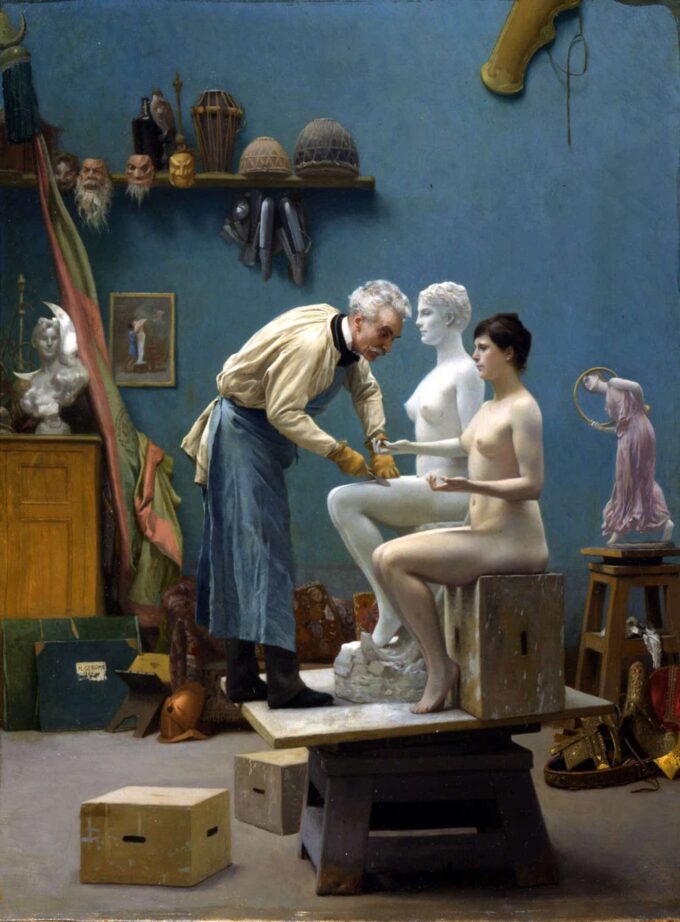 L’artista che scolpisce il Tanagra – Jean-Léon Gérôme Jean-Léon Gérôme 70x105