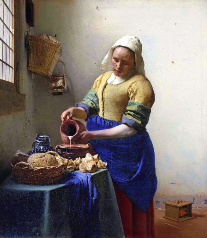 La lattaia – Johannes Vermeer Jan Vermeer 70x70