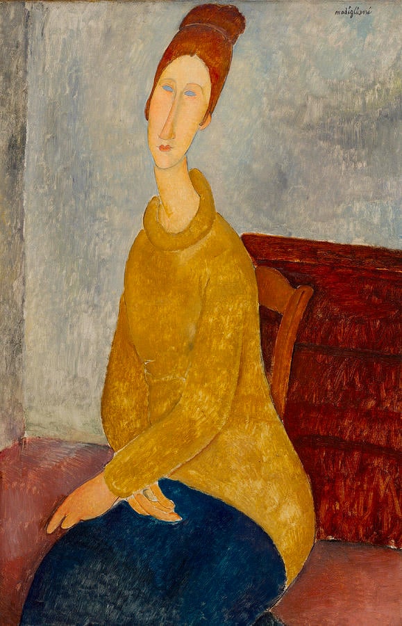 Jeanne Hébuterne (Il maglione giallo) – Amedeo Modigliani Amedeo Modigliani 70x105