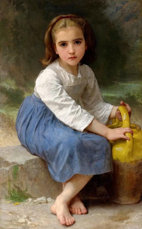 Giovane ragazza con una brocca – William Bouguereau William Bouguereau 70x105