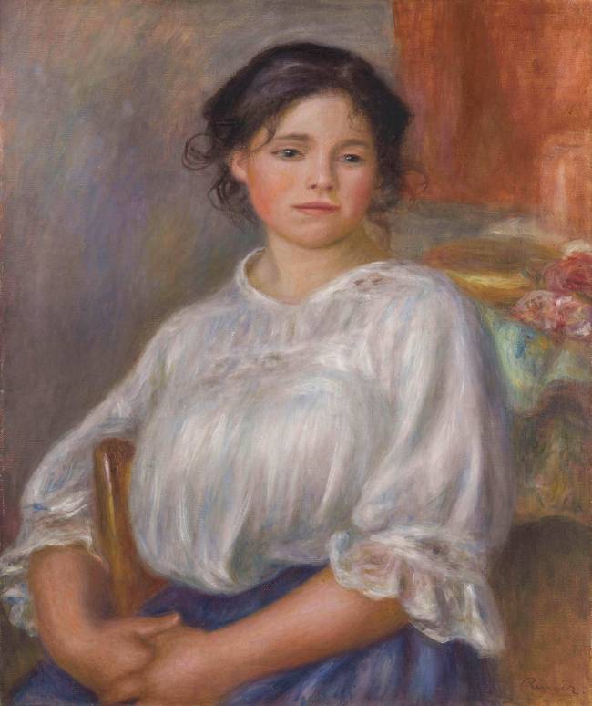 Giovane ragazza seduta, 1909 – Pierre-Auguste Renoir Pierre-Auguste Renoir 70x85