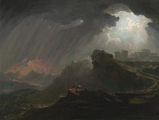 Josué ordina al sole di fermarsi – John Martin John Martin 85x75