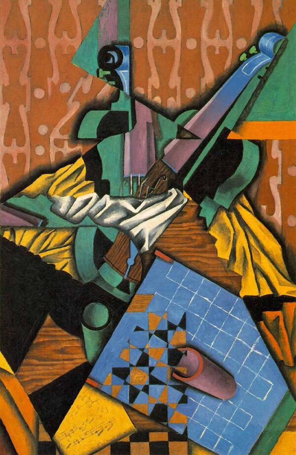 Fotografia del violino e del damiero – Juan Gris Juan Gris 70x105