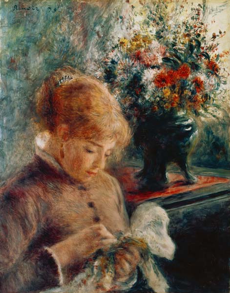 Giovane donna che cuce – Pierre-Auguste Renoir Pierre-Auguste Renoir 70x85