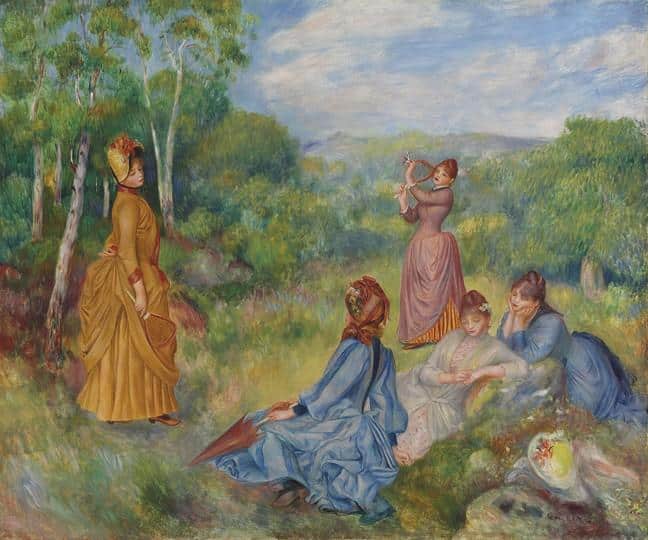 Giovani Donne che Giocano a Badminton – Pierre-Auguste Renoir Pierre-Auguste Renoir 85x75