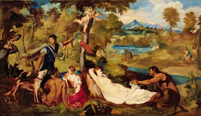 Giove e Antiope – Edouard Manet Édouard Manet 120x70