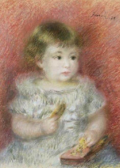 Piccola ragazza con il giocattolo – Pierre-Auguste Renoir Pierre-Auguste Renoir 70x105