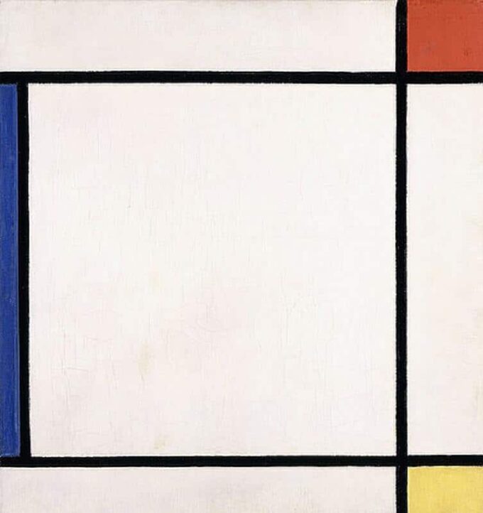 Composizione III di rosso, giallo, blu – Mondrian Piet Mondrian 70x70