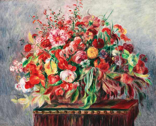 Cesto con fiori – Pierre-Auguste Renoir Pierre-Auguste Renoir 85x75