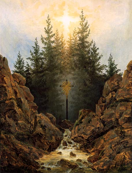 Croce nella foresta – Caspar David Friedrich Caspar David Friedrich 70x85