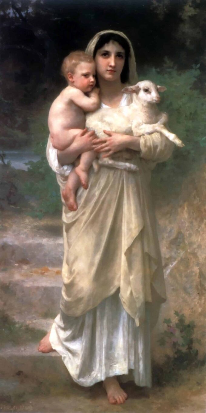 Gli Agnelli – William Bouguereau William Bouguereau 70x140