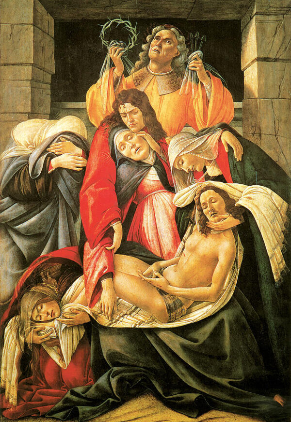 Piangere il Cristo di – Sandro Botticelli Sandro Botticelli 70x105