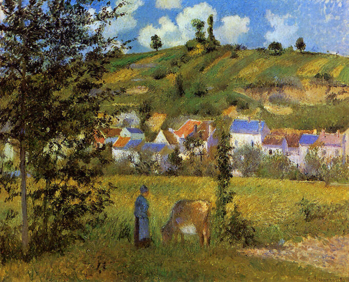 Paesaggio a Chaponval – Camille Pissarro Camille Pissarro 85x75