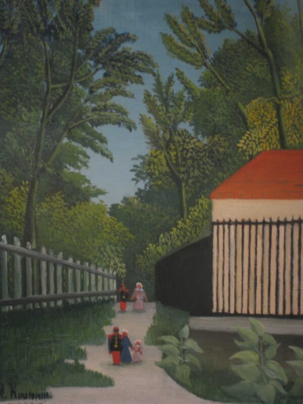 Paesaggio nel parco di Montsouris con cinque personaggi – Henri Rousseau Henri Rousseau 70x85