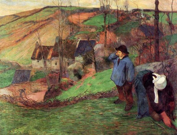 Paesaggio in Bretagna (1888) – Paul Gauguin Paul Gauguin 85x75