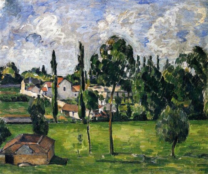 Paesaggio con linea d’acqua, c. 1879 – Paul Cézanne Paul Cézanne 85x75