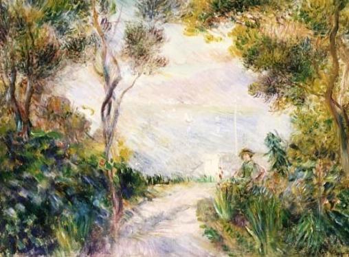 Paesaggio, fine del cammino (vista di Napoli) – Pierre-Auguste Renoir Pierre-Auguste Renoir 85x75