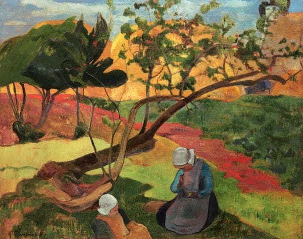 Paesaggio con donne bretoni – Paul Gauguin Paul Gauguin 85x75