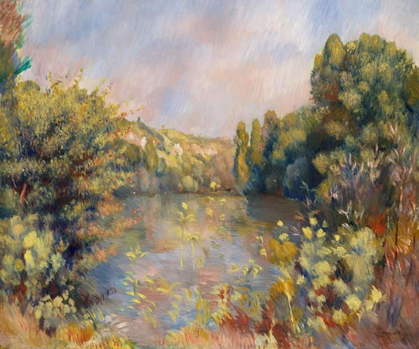 Paesaggio al bordo del lago – Pierre-Auguste Renoir Pierre-Auguste Renoir 85x75