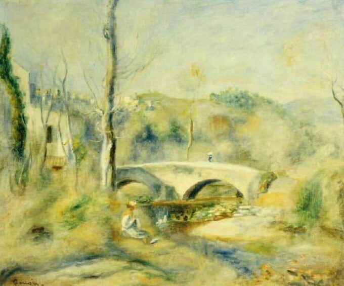 Paesaggio con il ponte – Pierre-Auguste Renoir Pierre-Auguste Renoir 85x75