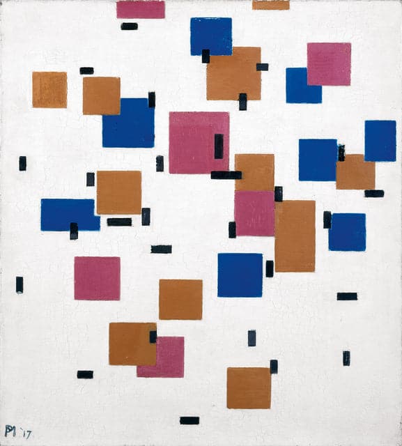 Composizione a colori A – Mondrian Piet Mondrian 70x70