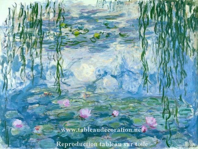 Ninfee – Tavolo Monet "Les Nymphéas" di Claude Monet 85x75