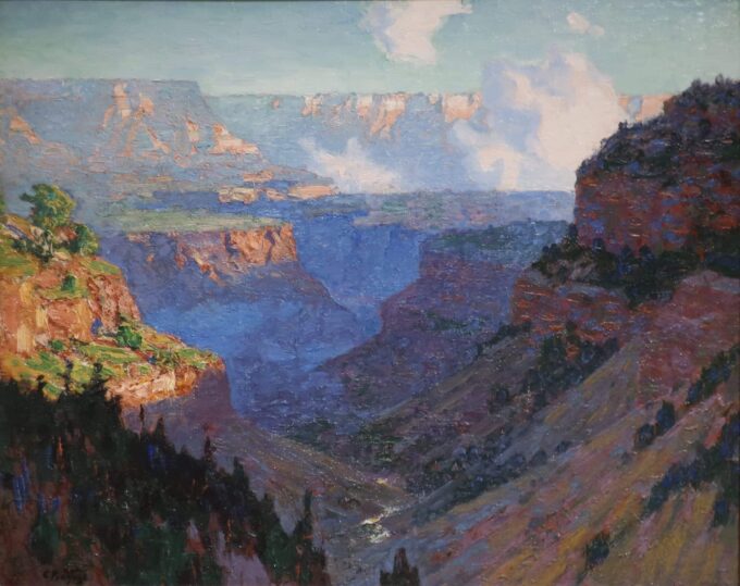 Guardando attraverso il Grand Canyon – Edward Henry Potthast Edward Henry Potthast 85x75