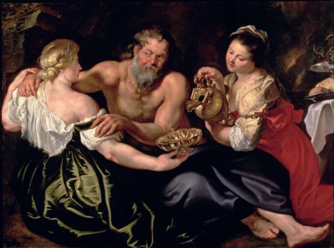 Lot e le sue figlie – Peter Paul Rubens Peter Paul Rubens 85x75