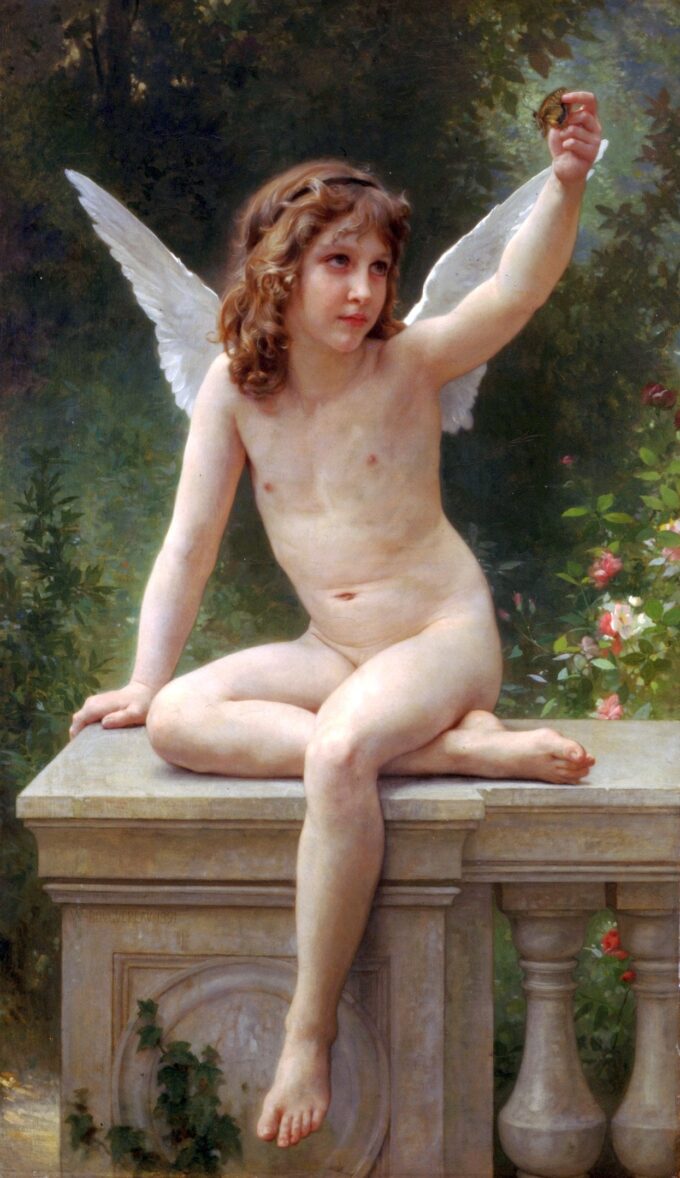 L’amore nel look – William Bouguereau William Bouguereau 70x120