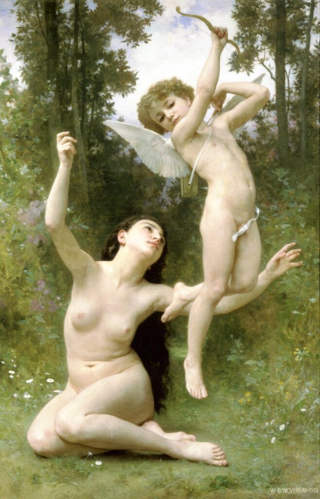 L’amore si libra – William Bouguereau William Bouguereau 70x105