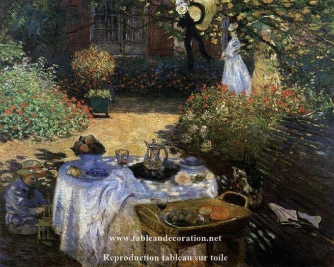 Il pranzo di Claude Monet Claude Monet 85x75