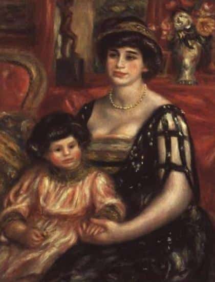 Madame Josse Bernheim-Jeune e suo figlio Henry – Pierre-Auguste Renoir Pierre-Auguste Renoir 70x85