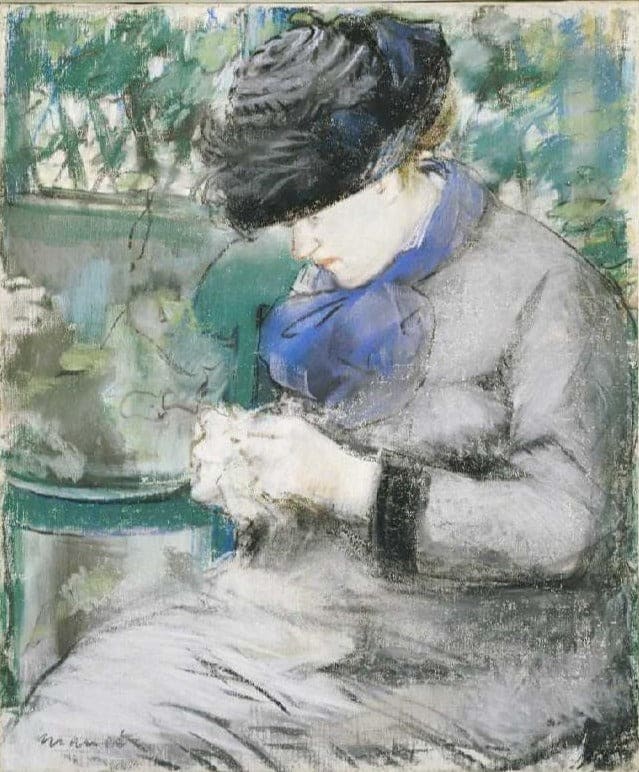 Seduto nel giardino – Edouard Manet Édouard Manet 70x85