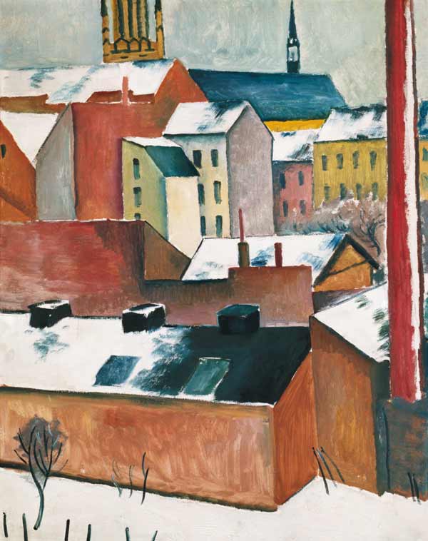 Maris-chiesa nella neve – August Macke August Macke 70x85