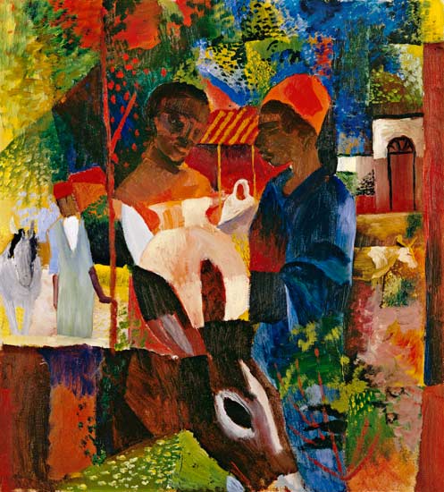 Un mercato a Tunisi – August Macke August Macke 70x70