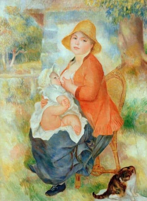 Maternità. Donna che allatta il suo bambino – Pierre-Auguste Renoir Pierre-Auguste Renoir 70x105