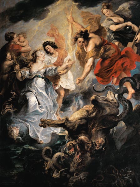 Ciclo dei Medici: La riconciliazione della regina con il loro figlio – Peter Paul Rubens Peter Paul Rubens 70x85