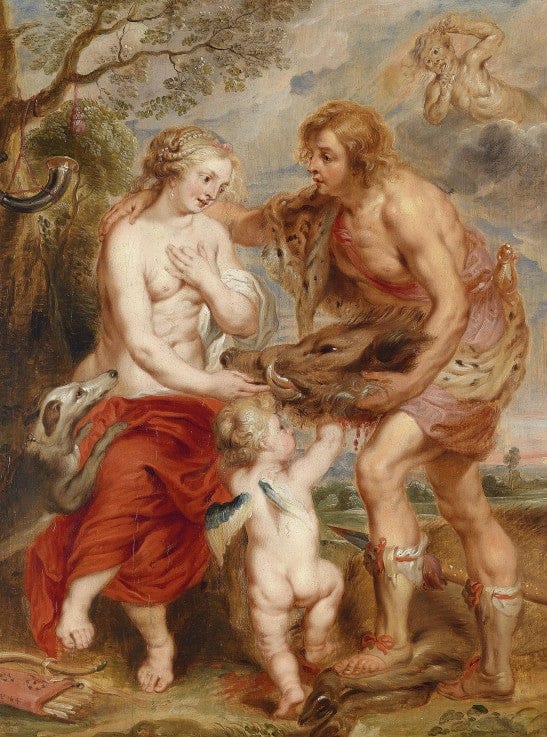 Meleagro offre la testa di cinghiale di Calidone ad Atalanta – Peter Paul Rubens Peter Paul Rubens 70x85