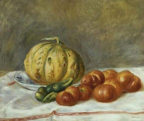 Melone e pomodori – Pierre-Auguste Renoir Pierre-Auguste Renoir 85x75