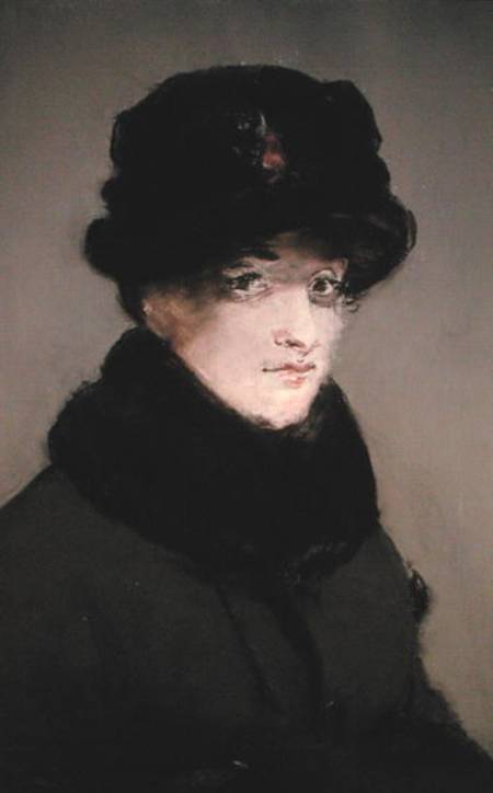 Mery Laurent con un cardigan col pelo – Edouard Manet Édouard Manet 70x105