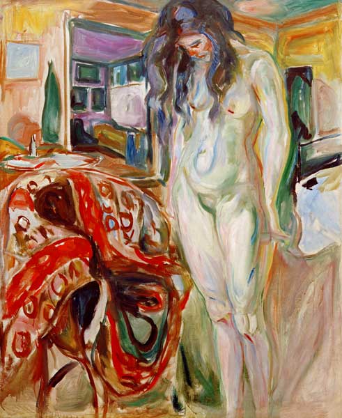 Modello con poltrona in rattan I – Edvard Munch Edvard Munch 70x85