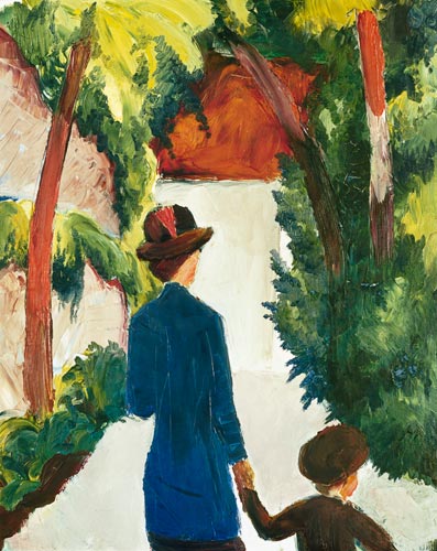 Madre e bambino nel parco – August Macke August Macke 70x85